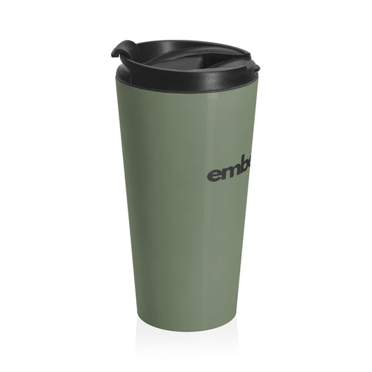 Travel Mug — Embertrail Logo Stainless Steel Insulated Tumbler (Green)
