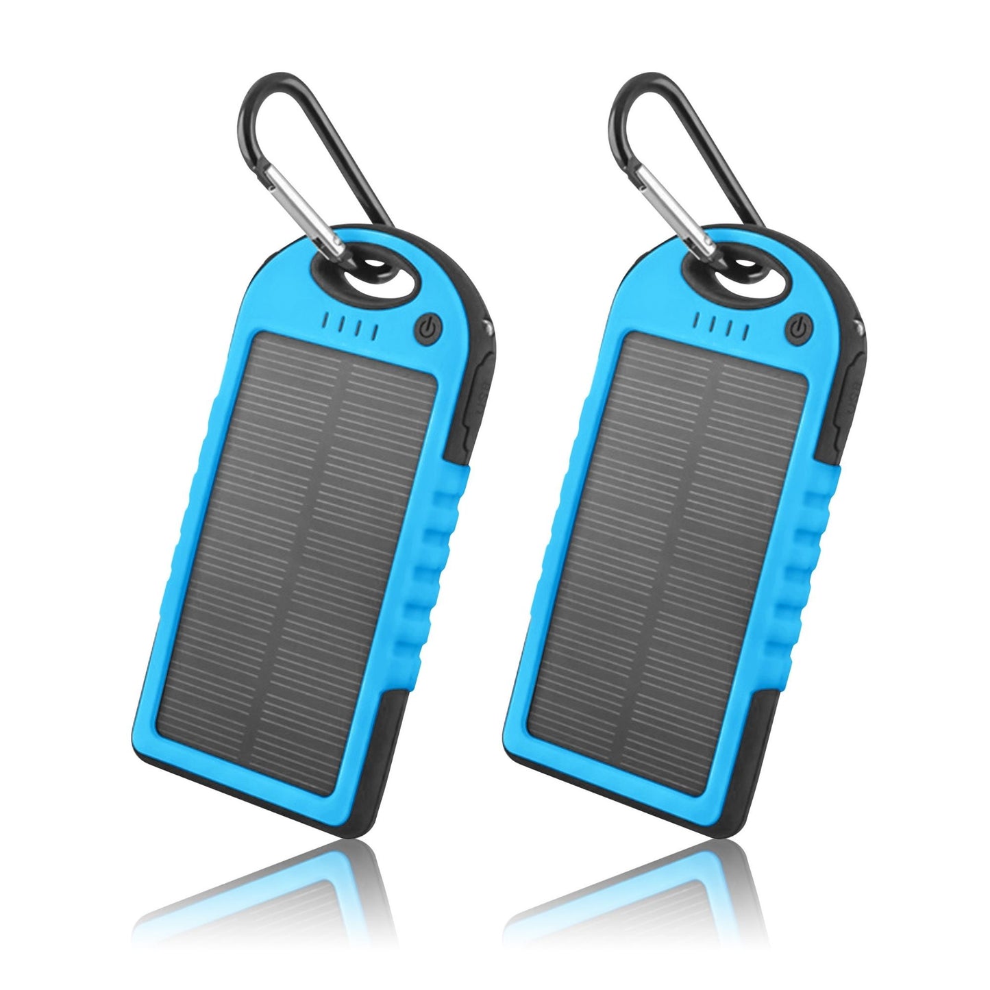 Solar Power Bank 5000mAh | 2-Pack | Dual USB, LED Indicator, Portable Charger | The Ember Trail