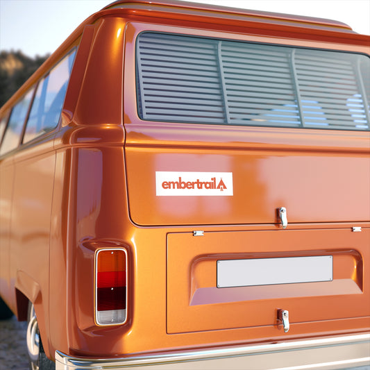 Embertrail Bumper Sticker - Retro Camping Logo Sticker