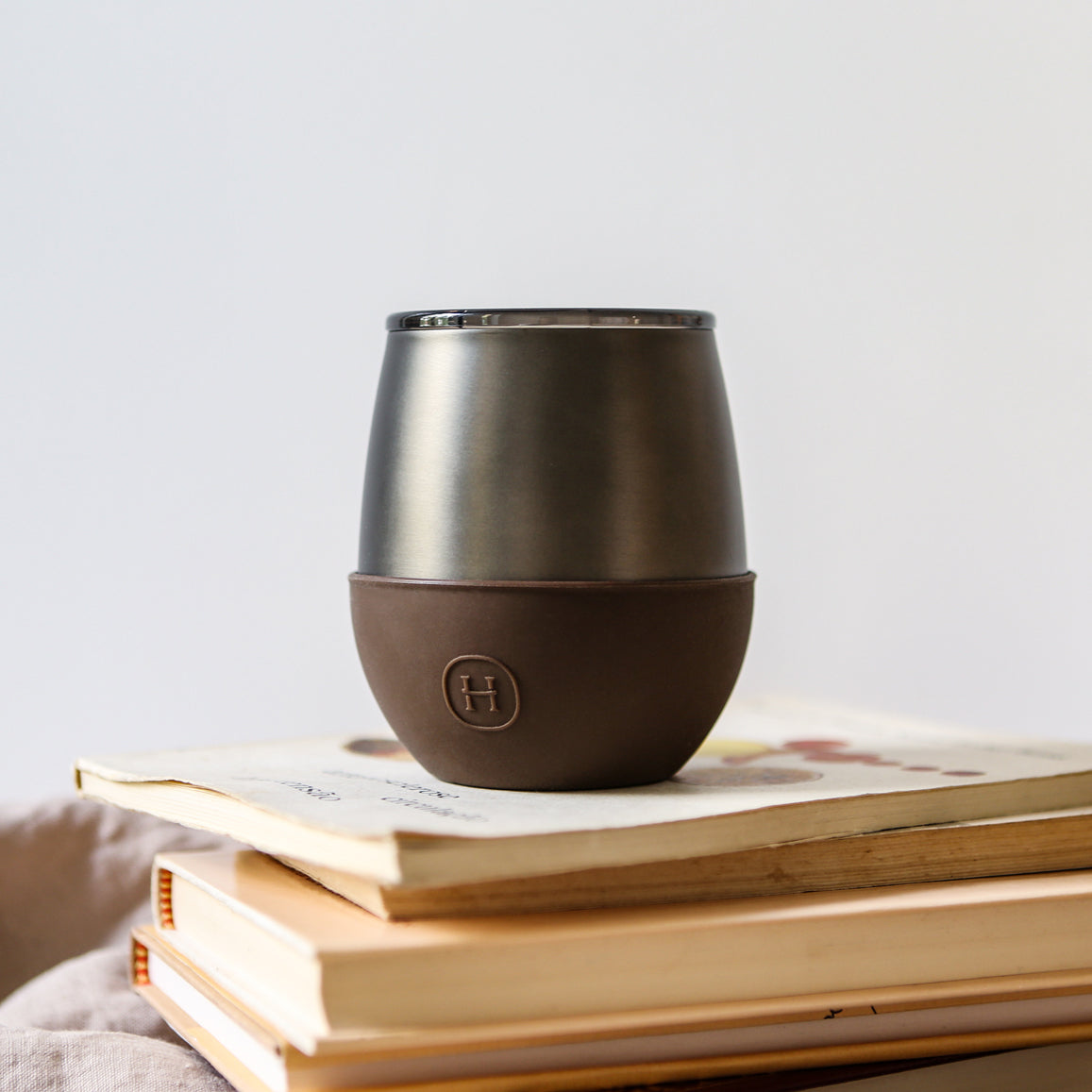 Titanium Grey Tumbler-Mocha 8 OZ-3