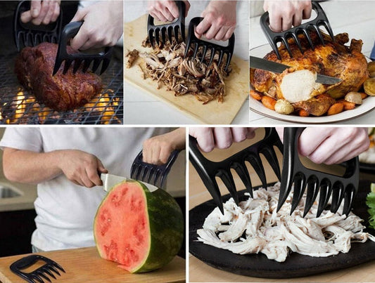 Bear Claw Meat Shredder Set of 4 | BBQ Pulled Pork Forks