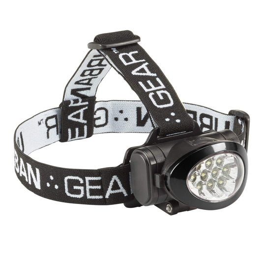 Lewis N. Clark Urban Gear 10 LED Headlamp Flashlight Super Bright Head Lamp for Running Camping Hiking Climbing Fishing Hunting Jogging 35 Lumen Headlight for Adults & Kids Black