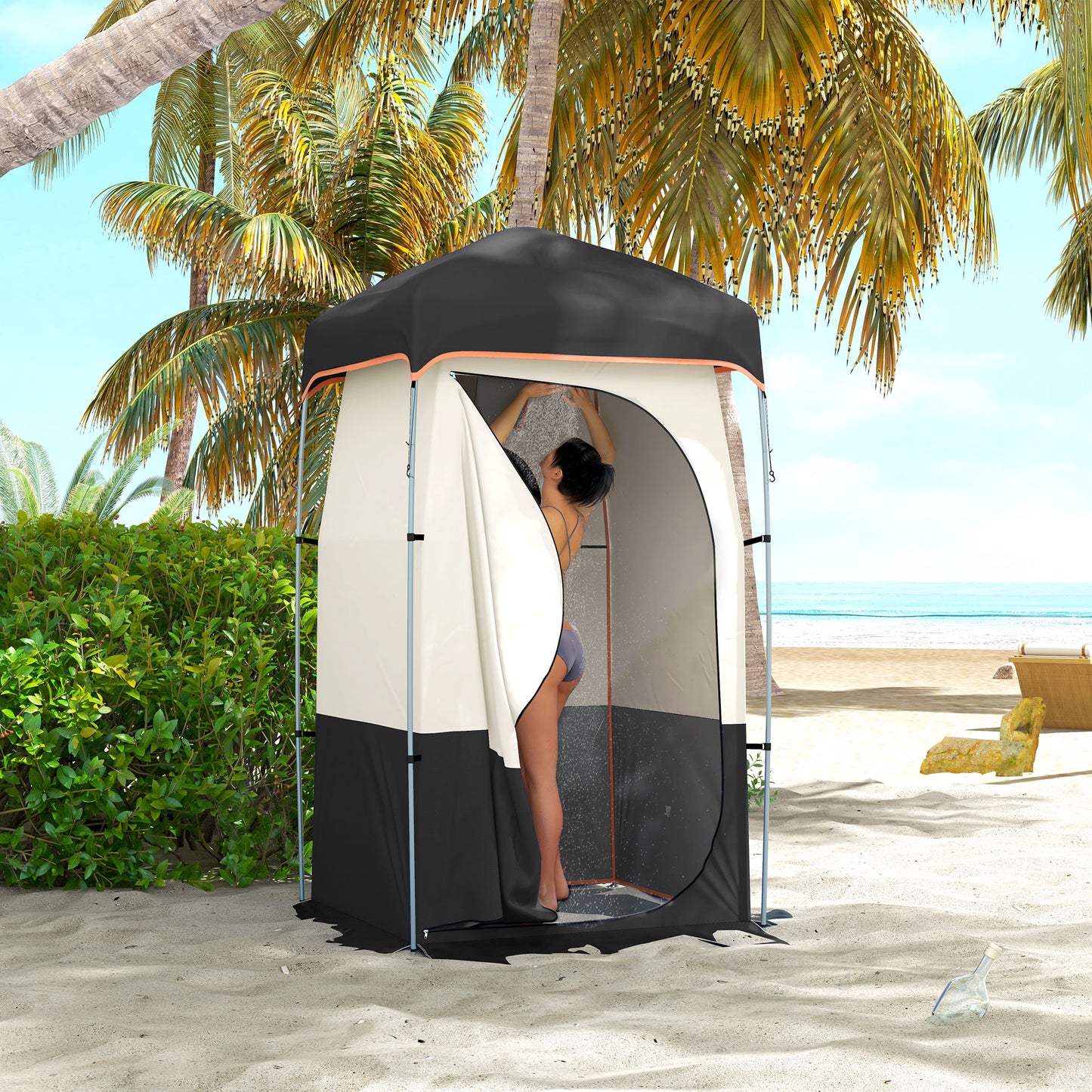 Portable Camping Shower Tent with Solar Bag – Privacy Shelter for Camping, Beach & Outdoors