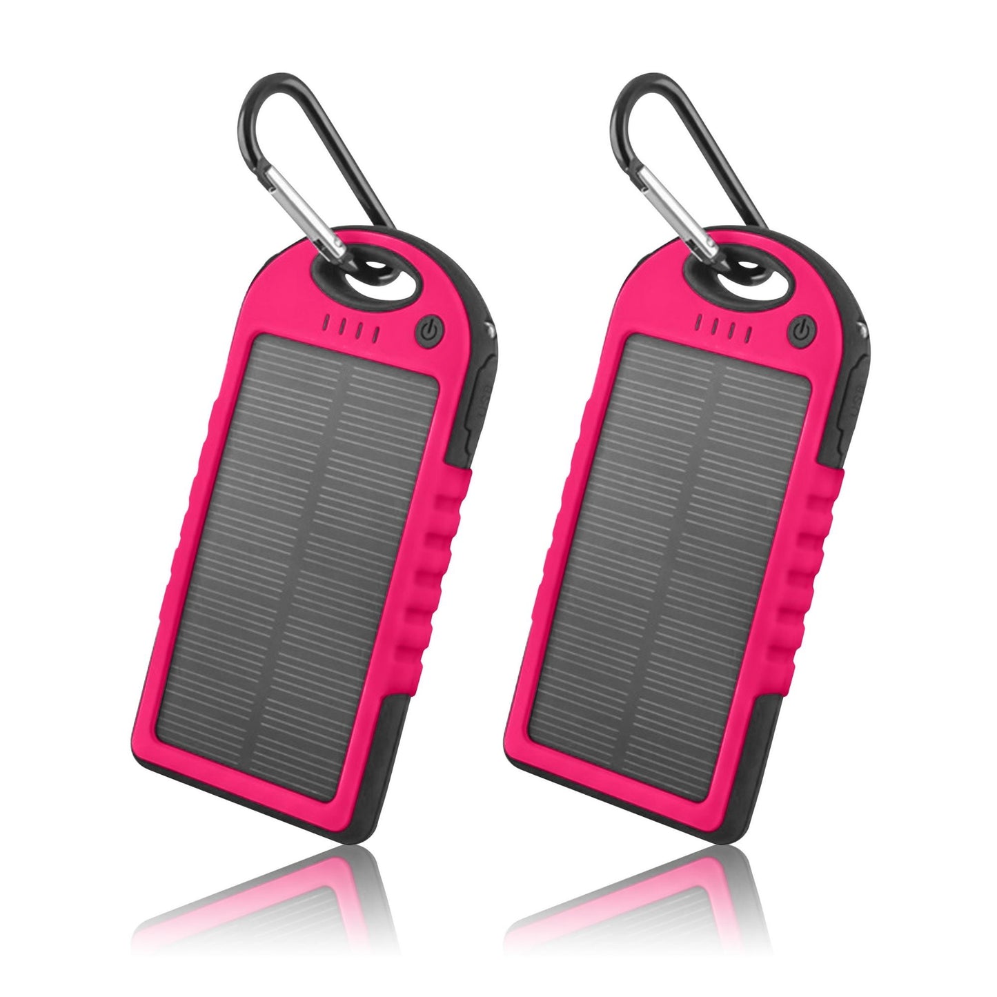 Solar Power Bank 5000mAh | 2-Pack | Dual USB, LED Indicator, Portable Charger | The Ember Trail