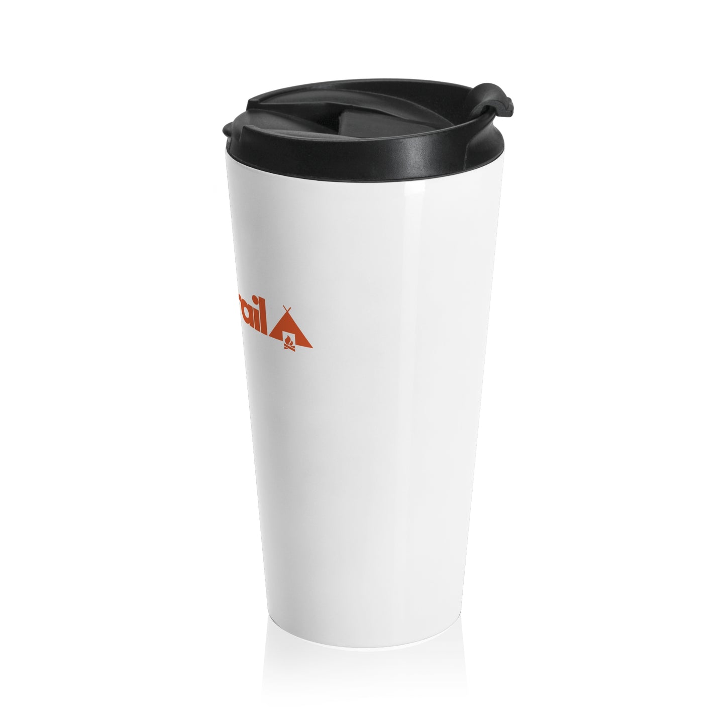 Travel Mug — Embertrail Logo Stainless Steel Insulated Tumbler (White)