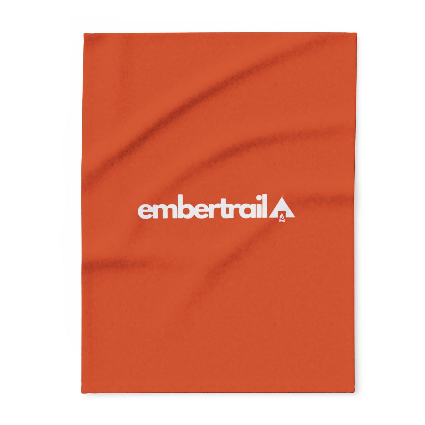 EmberTrail Arctic Fleece Blanket – Cozy Orange Travel & Camping Throw