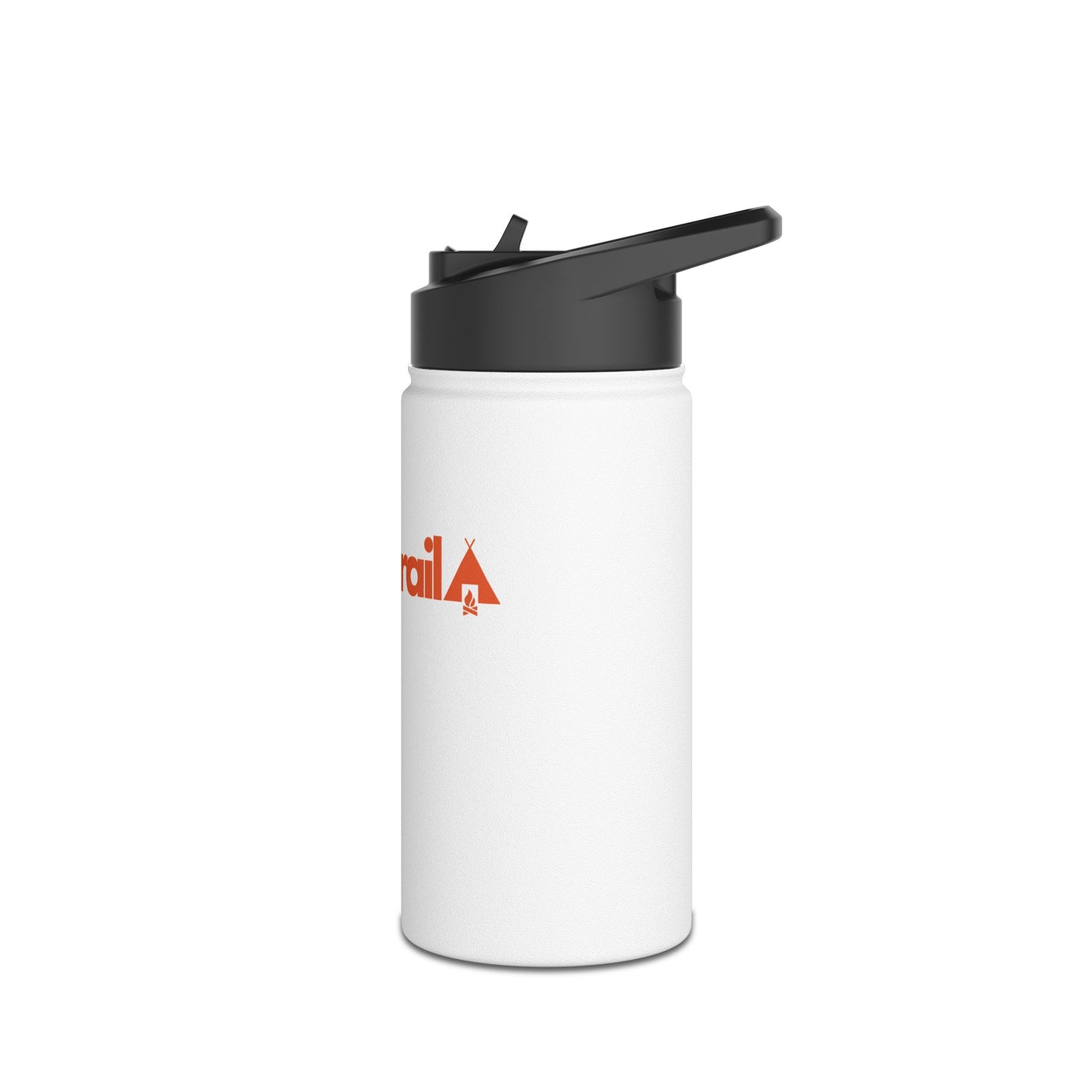 Embertrail Stainless Steel Water Bottle — Insulated Outdoor Sports Bottle with Standard Lid (White)