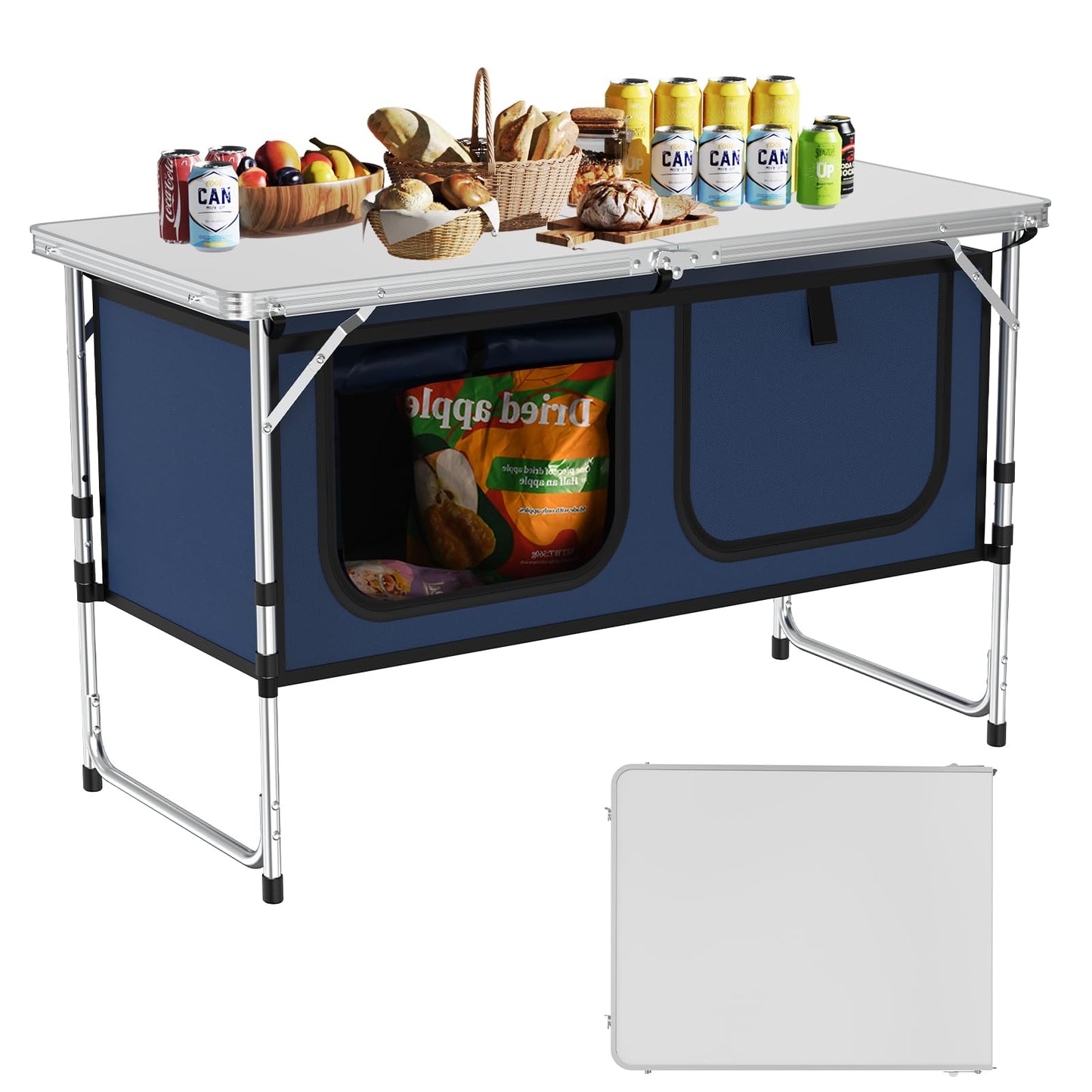 Camping Table Folding with Storage