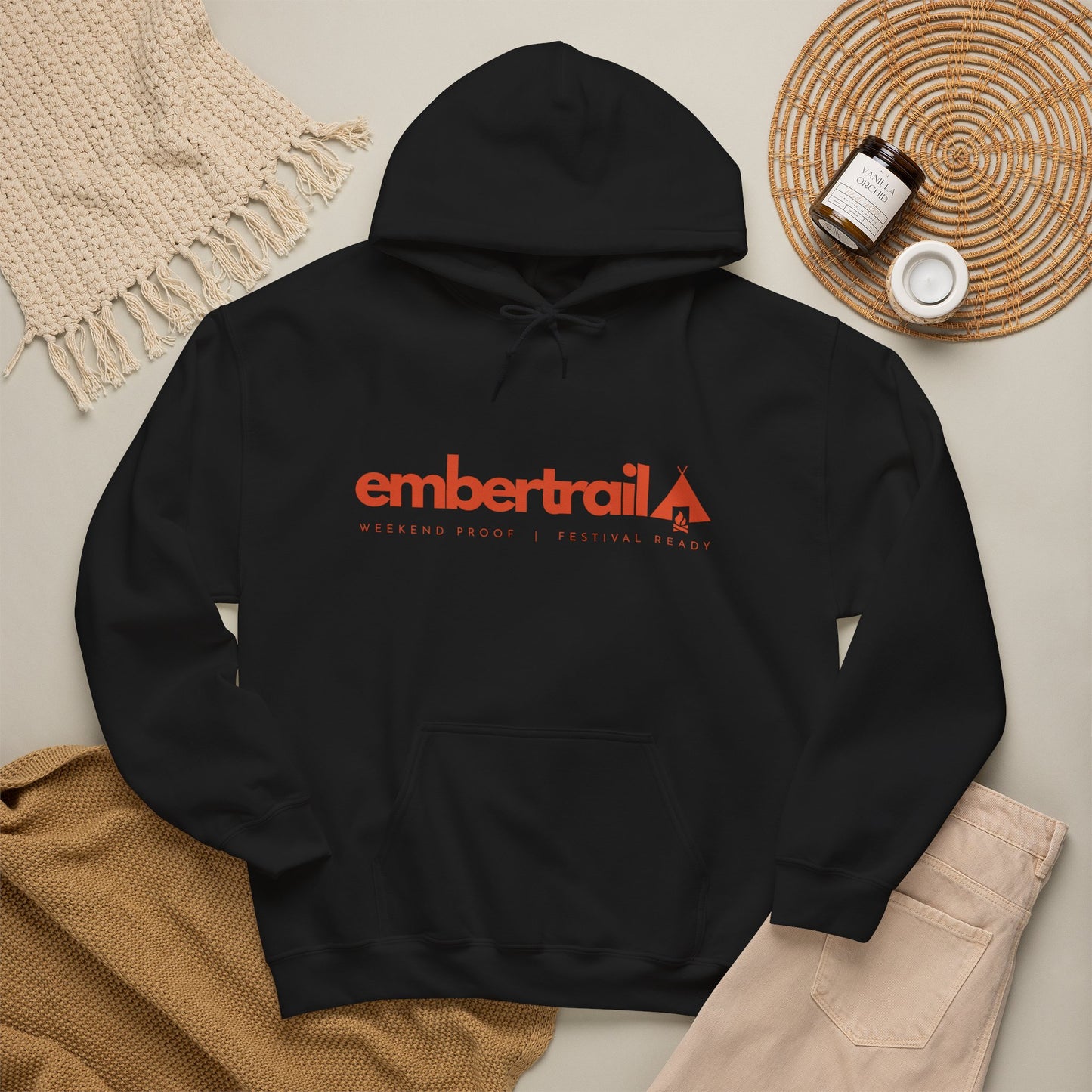 Embertrail Logo Hoodie — Retro Festival Hoodie