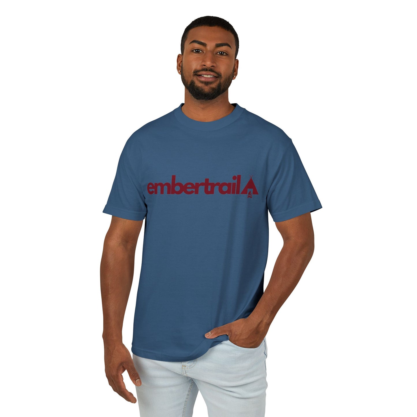 The Ember Trail Logo Tee | Unisex Garment-Dyed Heavyweight Cotton Vintage Graphic T-Shirt