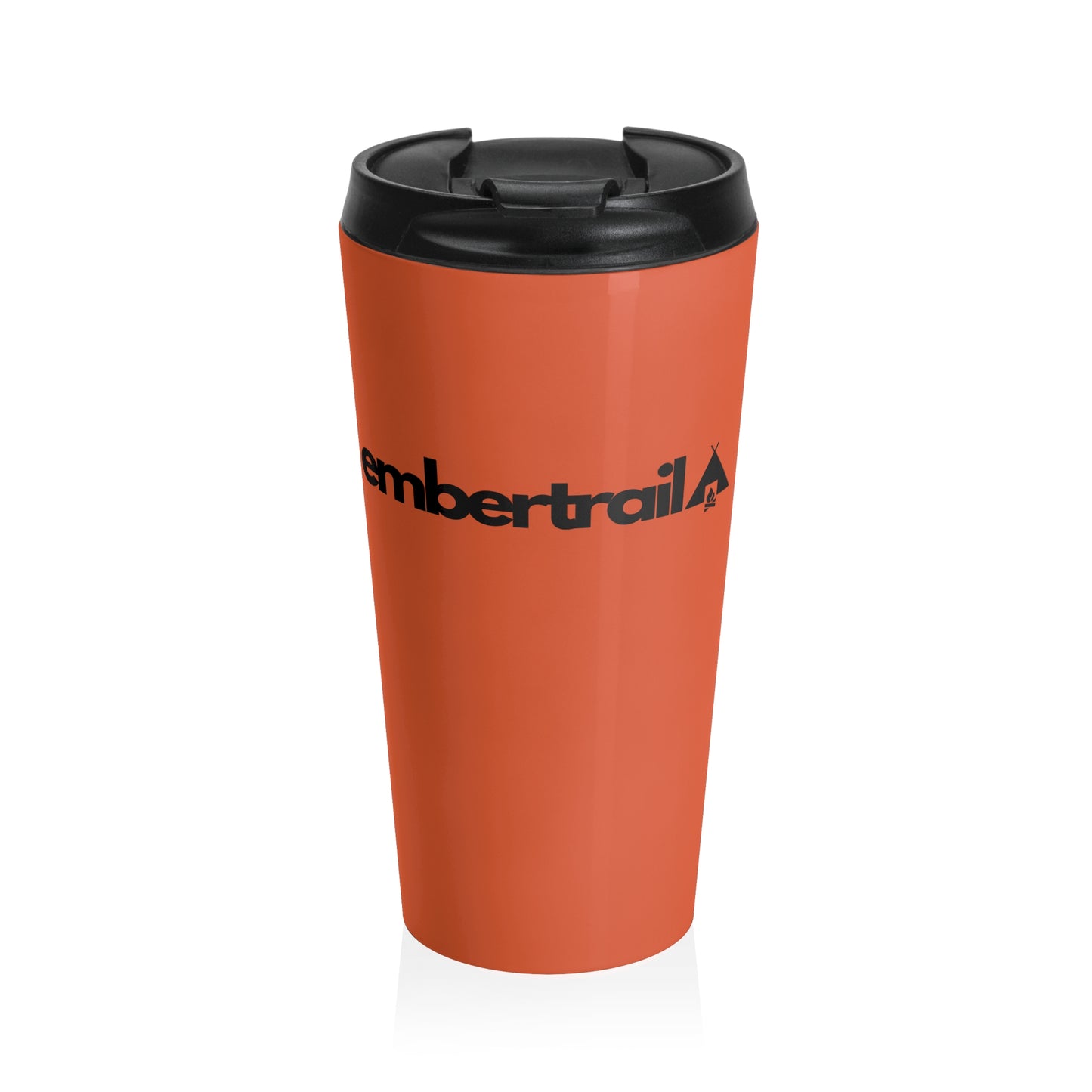 Travel Mug — Embertrail Logo Stainless Steel Insulated Tumbler (Orange)