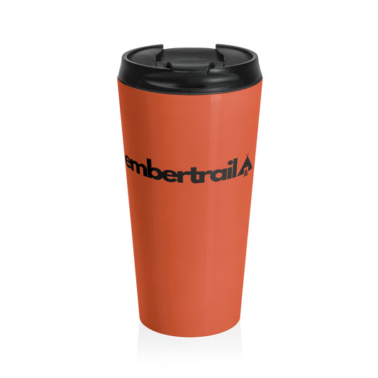 Travel Mug — Embertrail Logo Stainless Steel Insulated Tumbler (Orange)