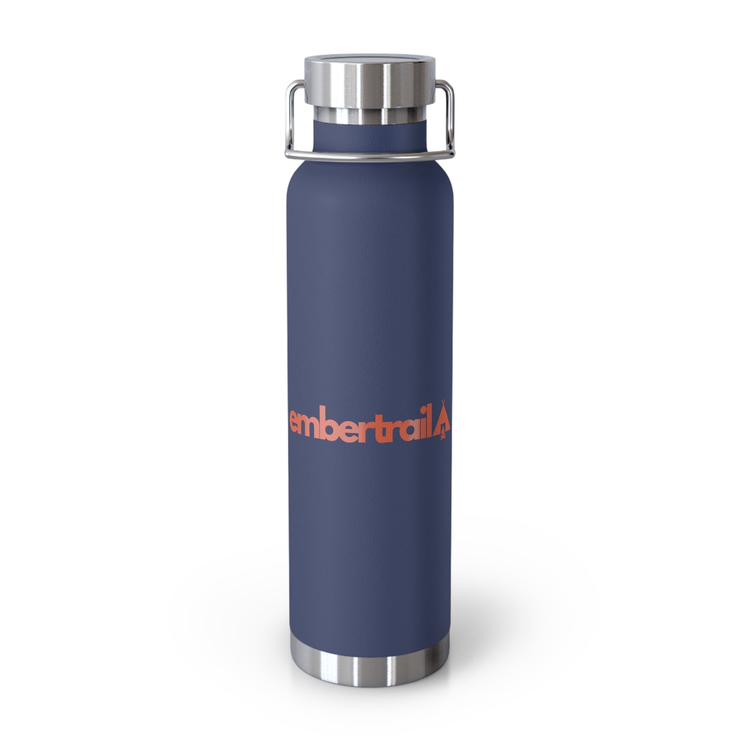 22oz Copper Vacuum Insulated Water Bottle — Embertrail Logo (in 5 colors)