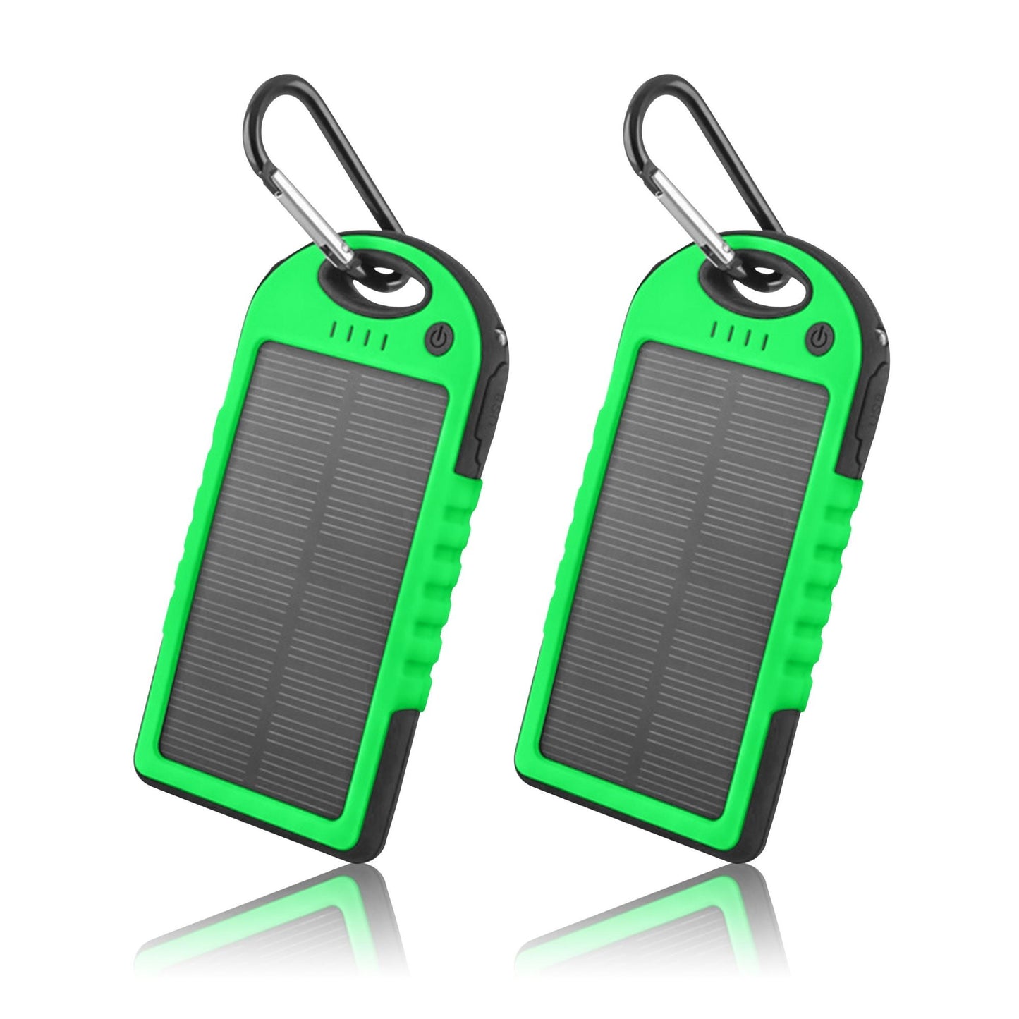 Solar Power Bank 5000mAh | 2-Pack | Dual USB, LED Indicator, Portable Charger | The Ember Trail