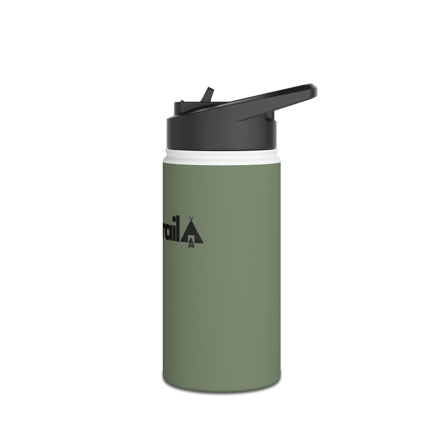 Embertrail Stainless Steel Water Bottle — Insulated Outdoor Sports Bottle with Standard Lid (Green)