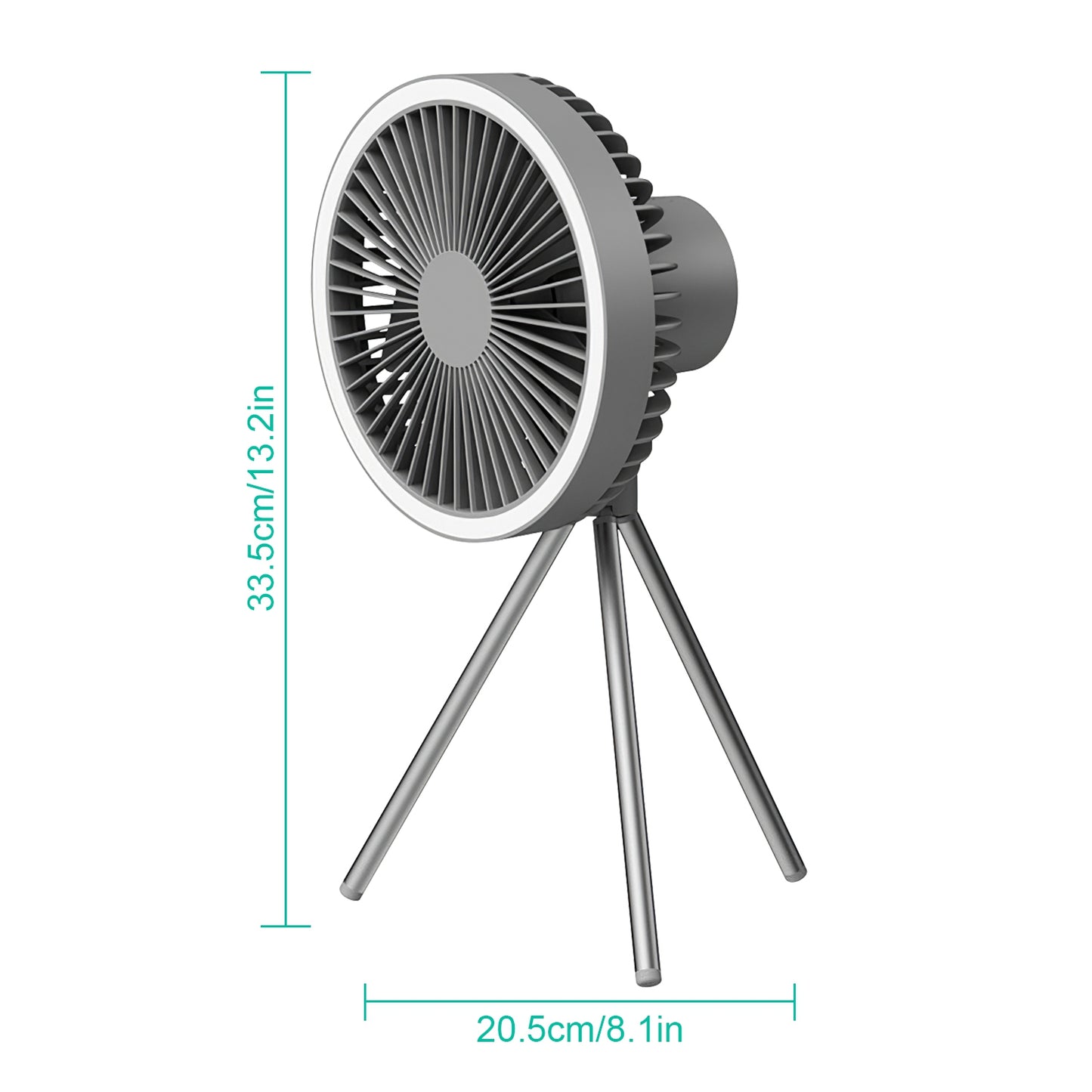 3-in-1 Camping Fan, Lantern & Power Bank