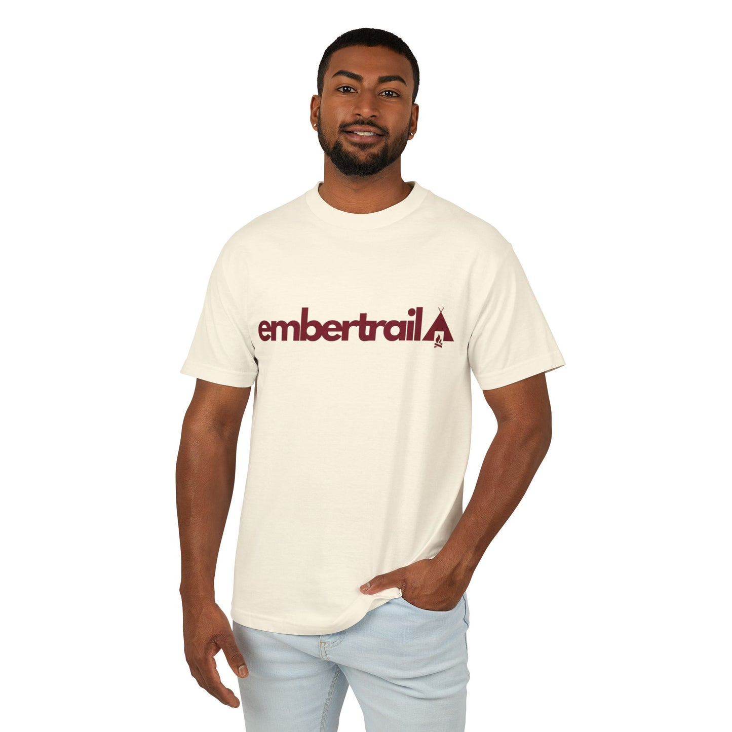 The Ember Trail Logo Tee | Unisex Garment-Dyed Heavyweight Cotton Vintage Graphic T-Shirt