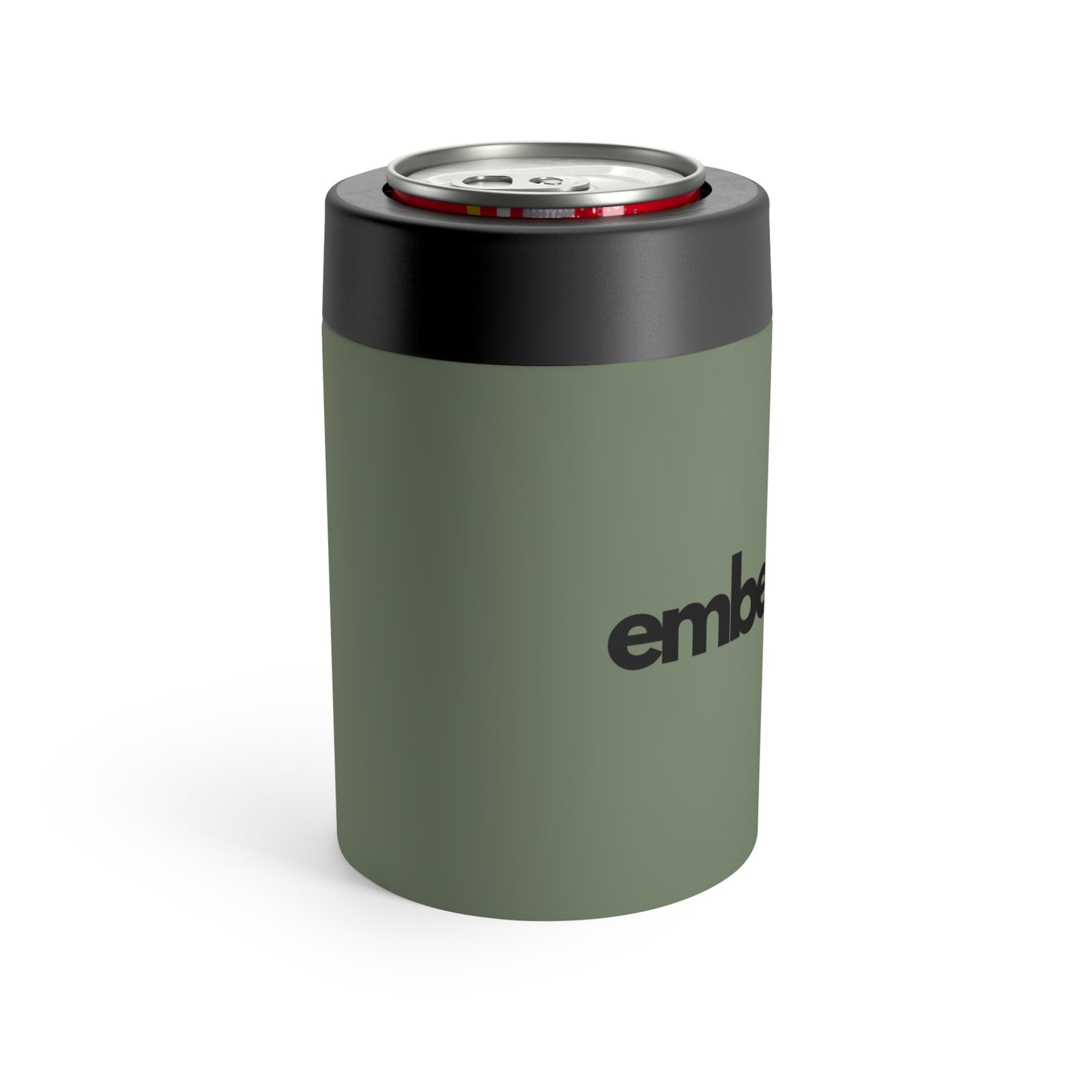 EmberTrail Logo Can Cooler – Insulated Slim Can Holder with Logo (Green)