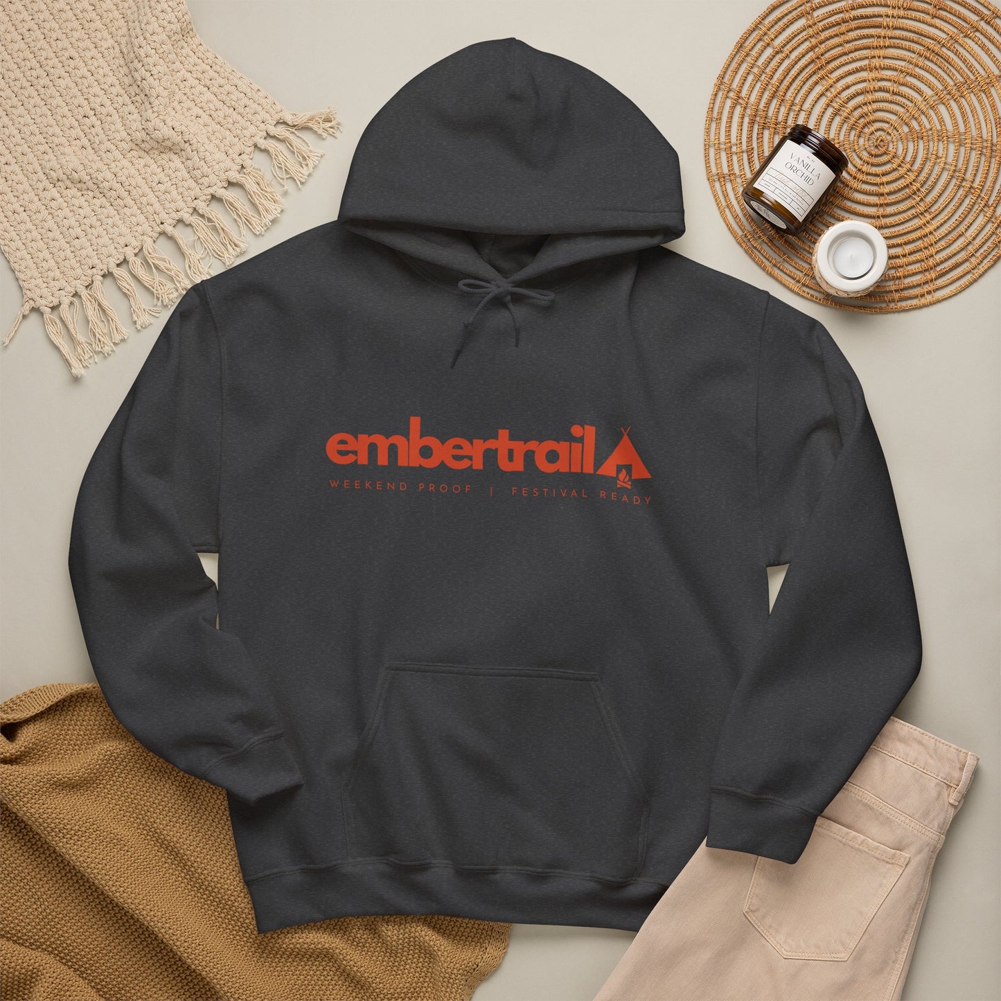 Embertrail Logo Hoodie — Retro Festival Hoodie