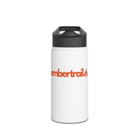 Embertrail Stainless Steel Water Bottle — Insulated Outdoor Sports Bottle with Standard Lid (White)