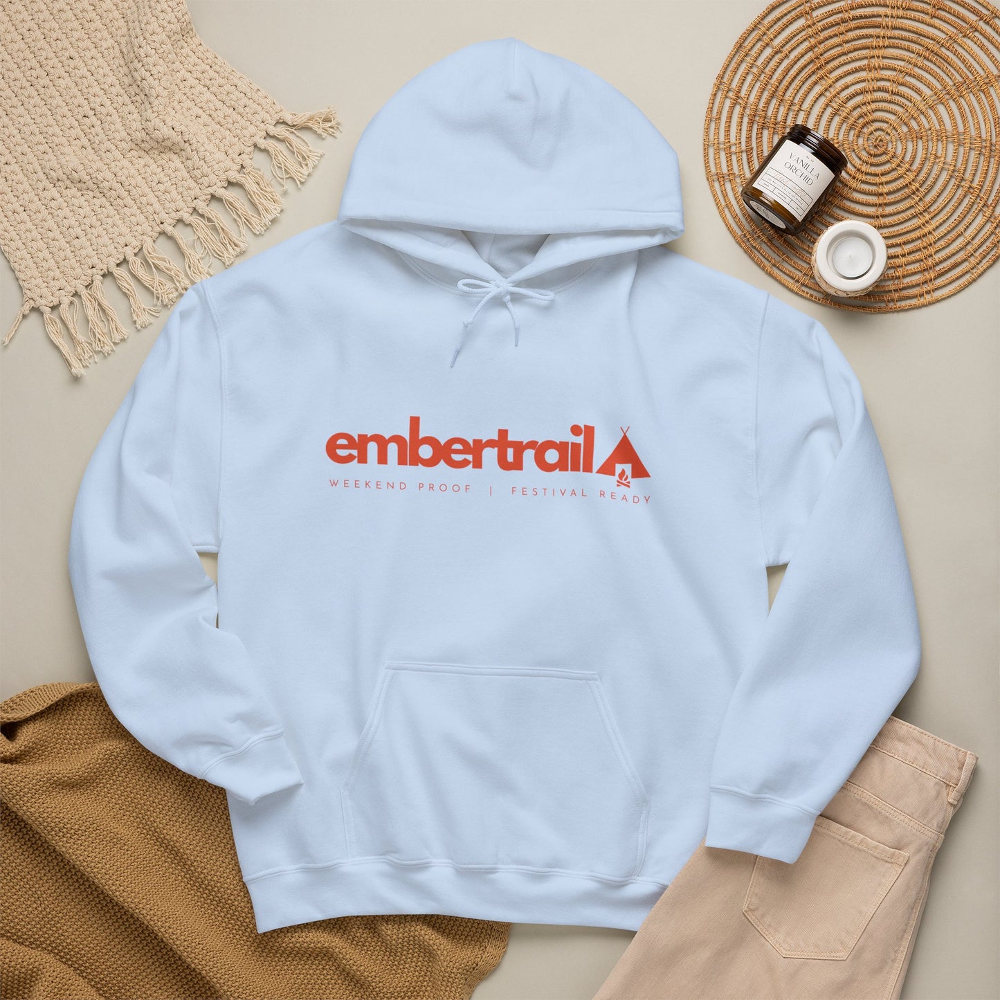 Embertrail Logo Hoodie — Retro Festival Hoodie