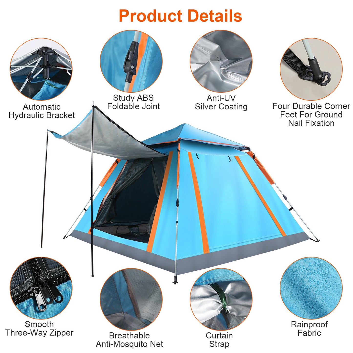 2-3 Person Camping Tent and Waterproof Carry Bag