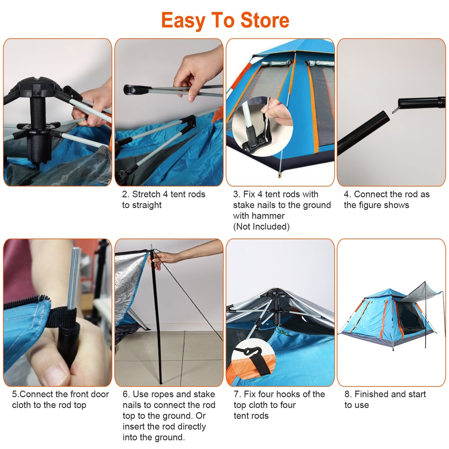 2-3 Person Camping Tent and Waterproof Carry Bag
