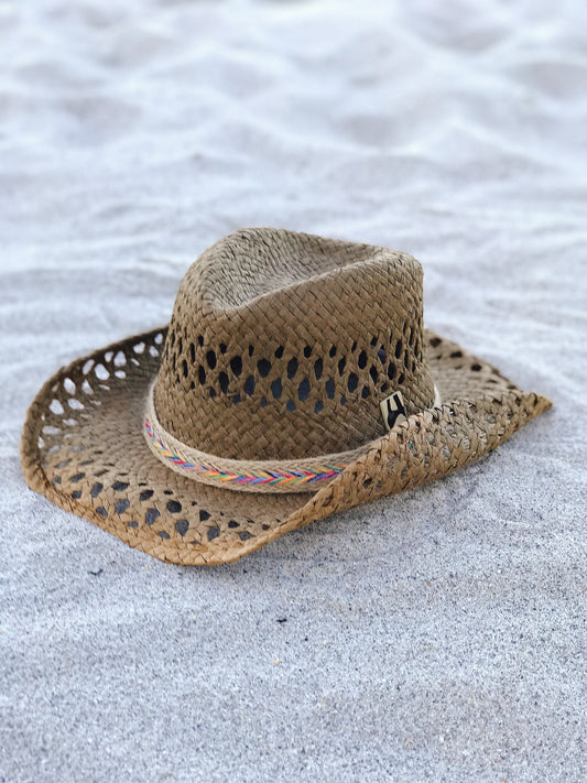 ‘Chocolate Cowboy’ Brown Soft Straw Cowboy Hat-0