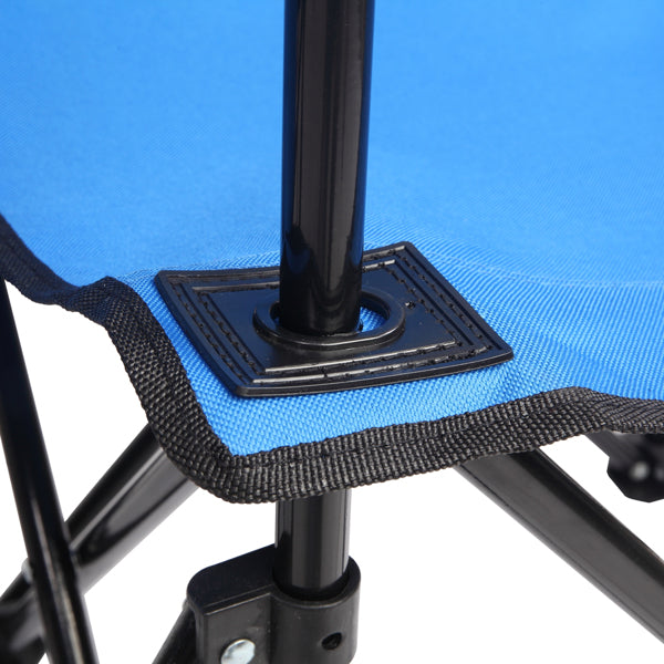 2-Seat Folding Chair with Removable Sun Umbrella – Portable Beach & Fishing Chair