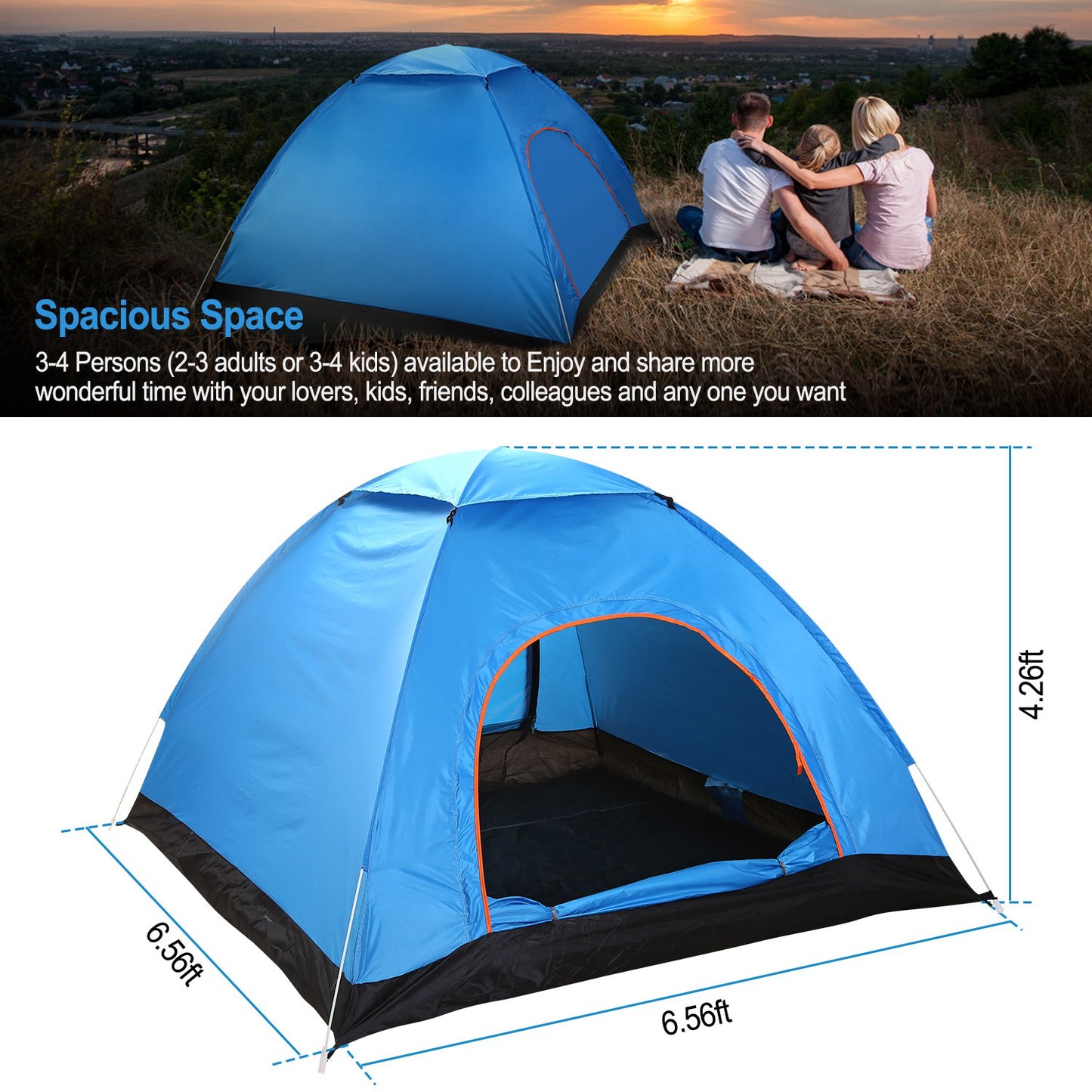 Pop-Up Camping Tent | 2 Person Instant Setup