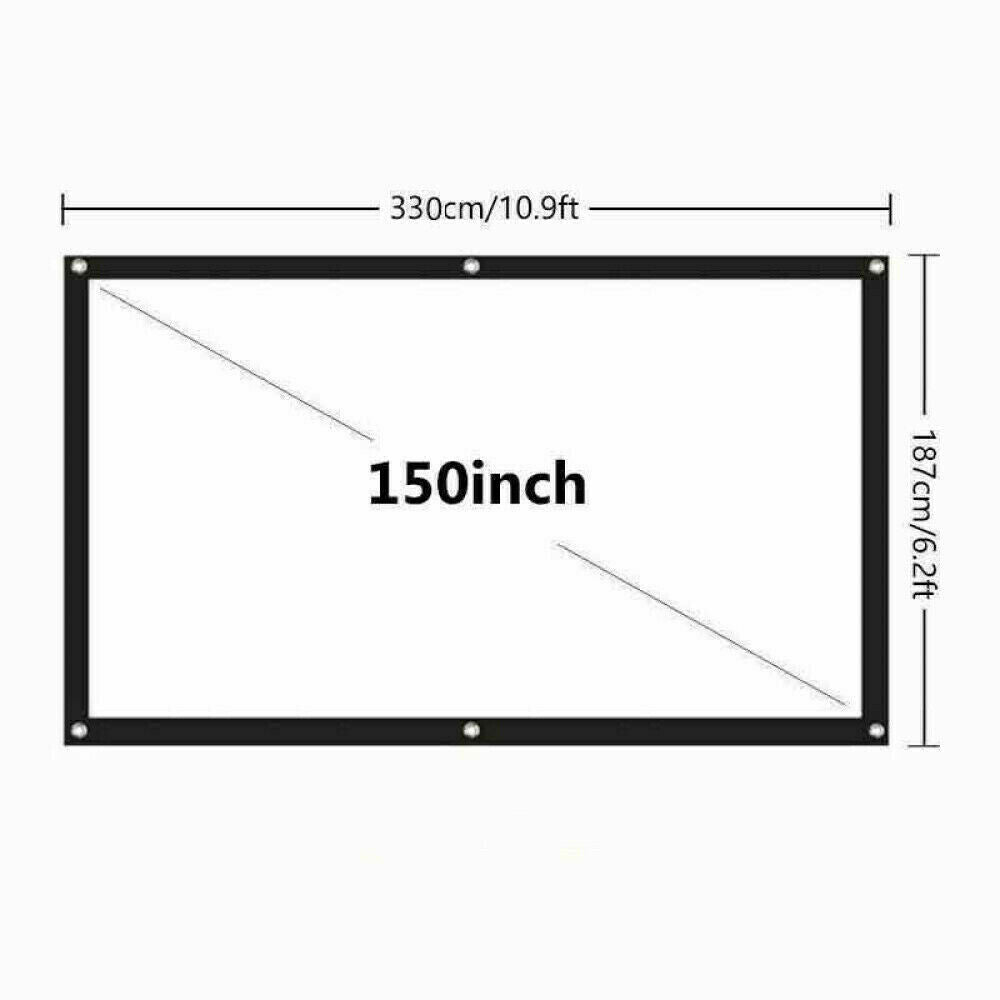 Portable Foldable Projector Screen | 16:9 HD Outdoor Cinema Screen | 60"-150" | The Ember Trail