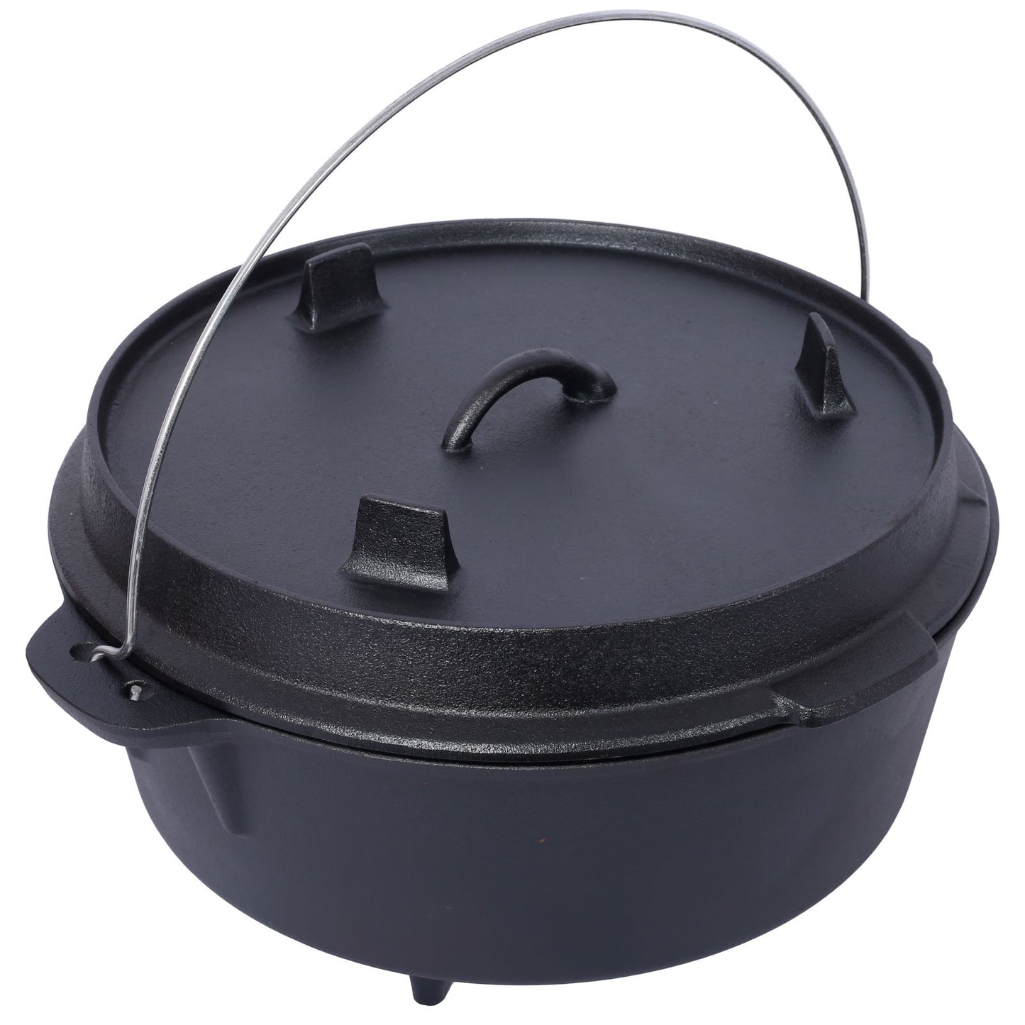 Pre-Seasoned Cast Iron Dutch Oven with Lid & Skillet