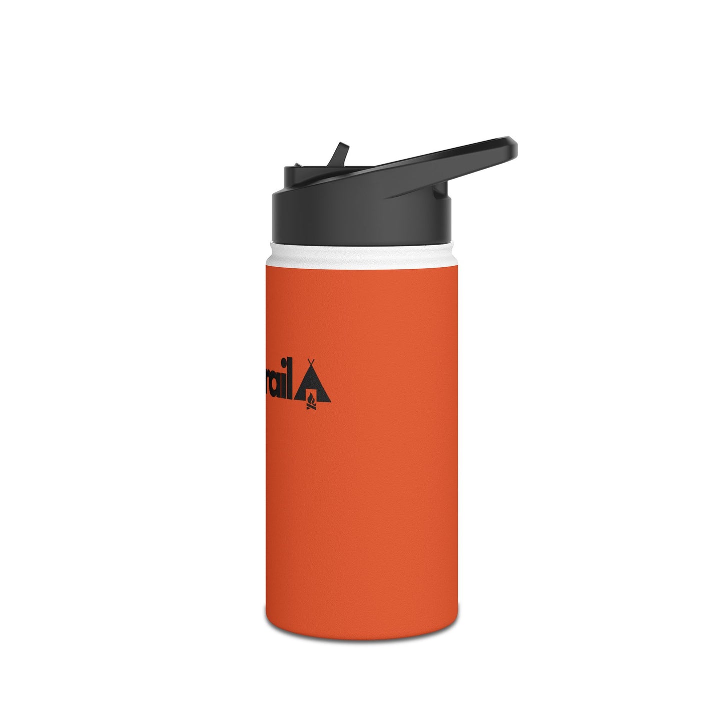 EmberTrail Stainless Steel Water Bottle — Insulated Outdoor Sports Bottle with Standard Lid (Orange)