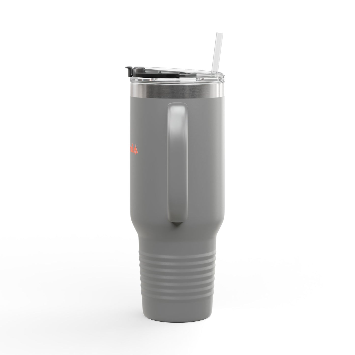 40oz Insulated Travel Mug — Embertrail Logo Tumbler with Straw & Handle (in 4 colors)