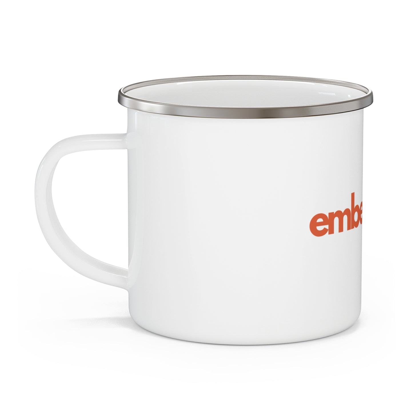 Enamel Mug — EmberTrail Camping Logo Coffee Cup