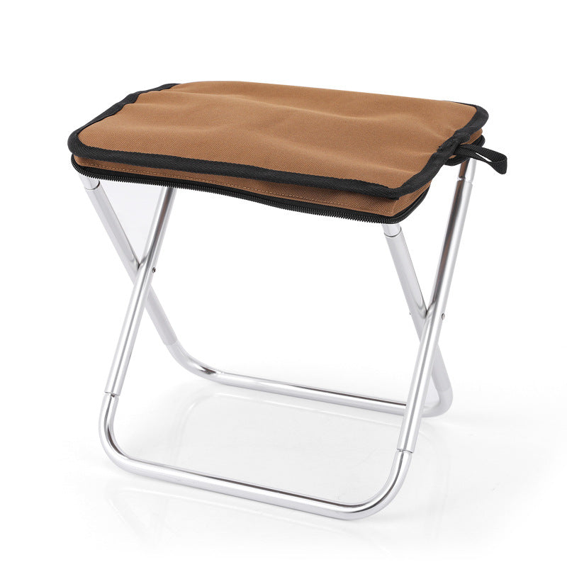 Ultralight Folding Camping Chair | Portable Aluminium Seat | Black, Brown & Green
