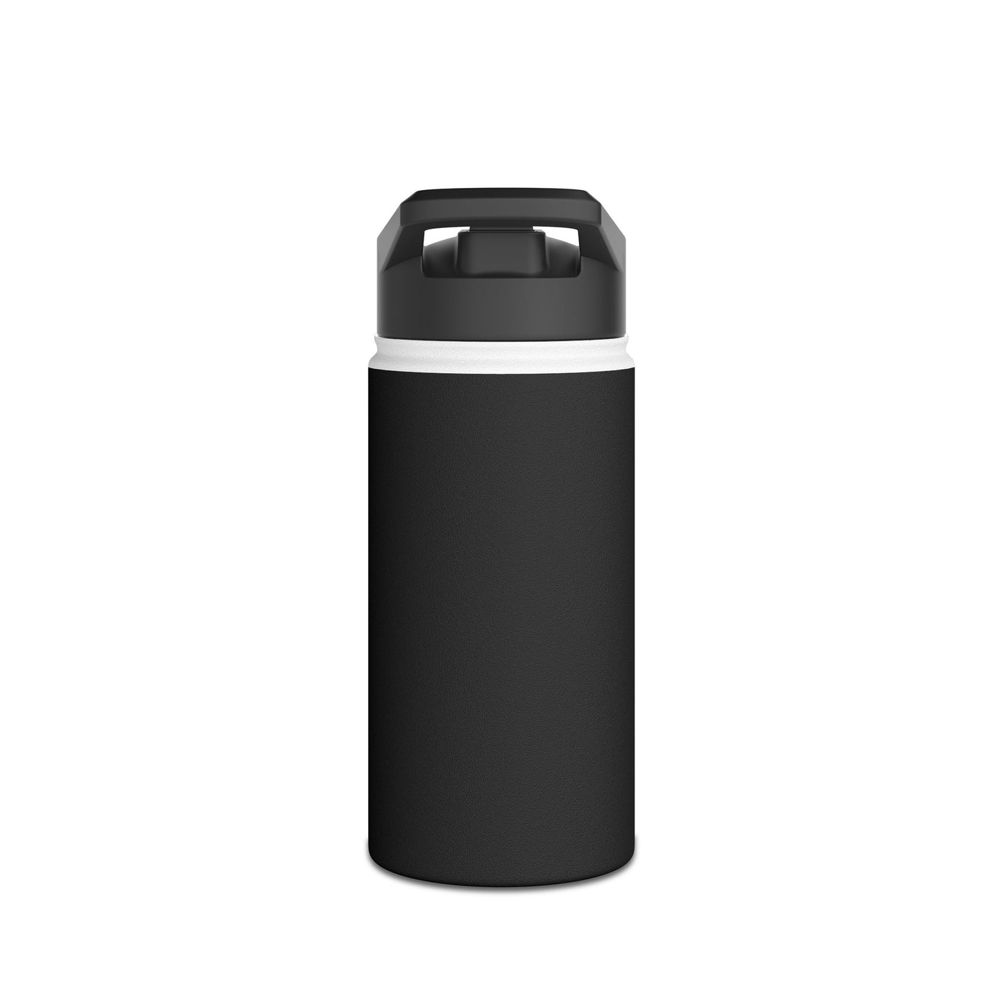 EmberTrail Stainless Steel Water Bottle — Insulated Outdoor Sports Bottle with Standard Lid (Black)