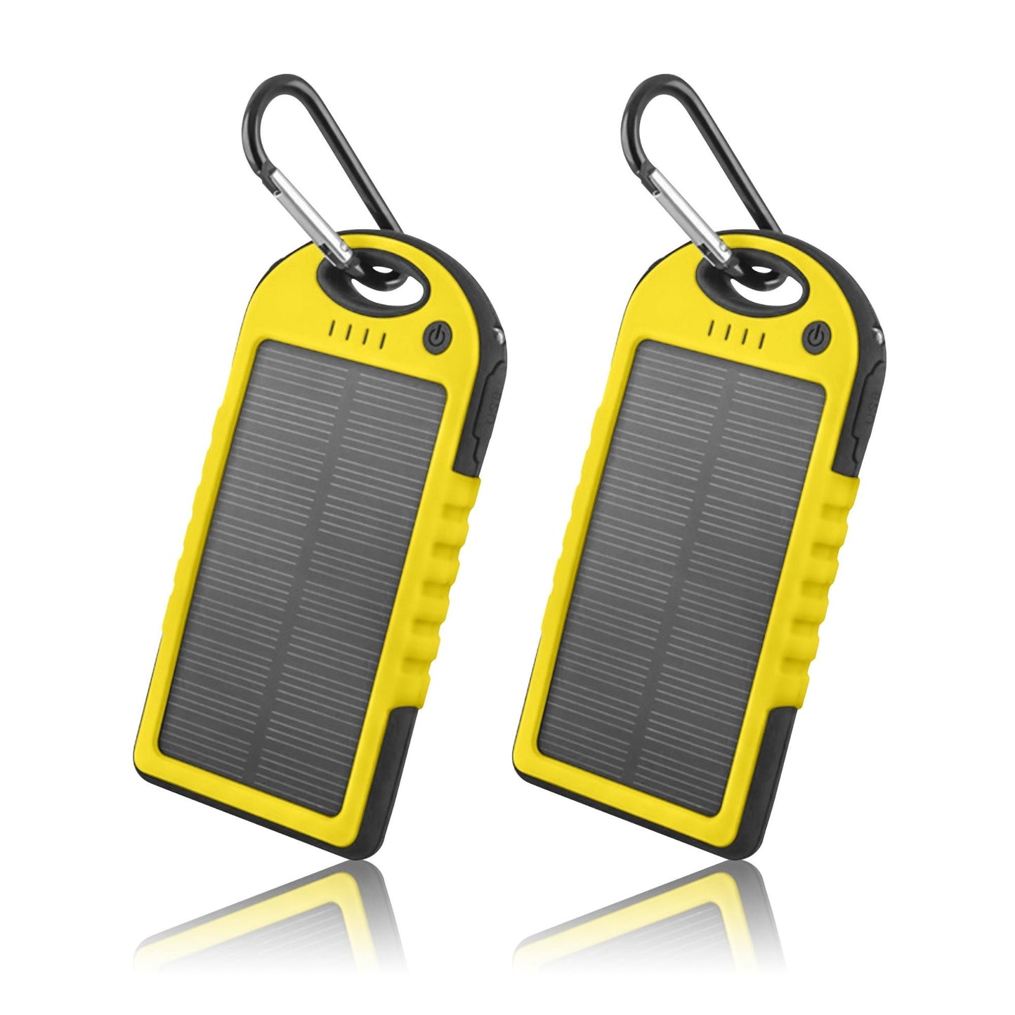 Solar Power Bank 5000mAh | 2-Pack | Dual USB, LED Indicator, Portable Charger | The Ember Trail