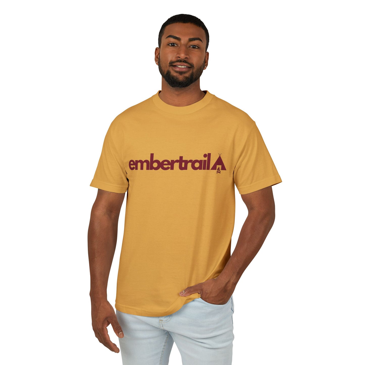 The Ember Trail Logo Tee | Unisex Garment-Dyed Heavyweight Cotton Vintage Graphic T-Shirt