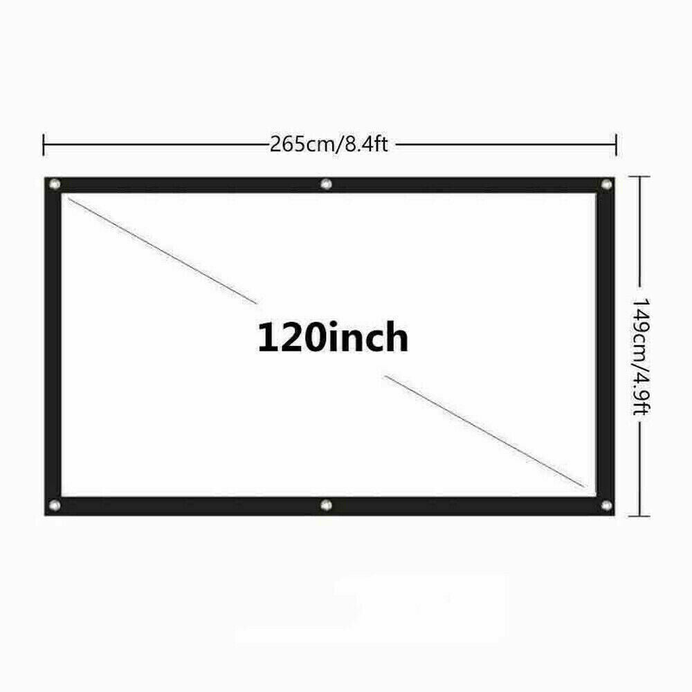 Portable Foldable Projector Screen | 16:9 HD Outdoor Cinema Screen | 60"-150" | The Ember Trail