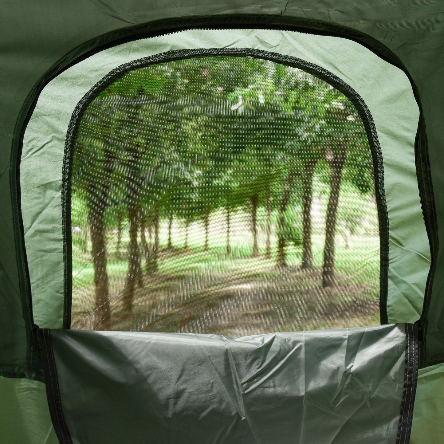 All-in-One Elevated Camping Tent with Sleeping Bag