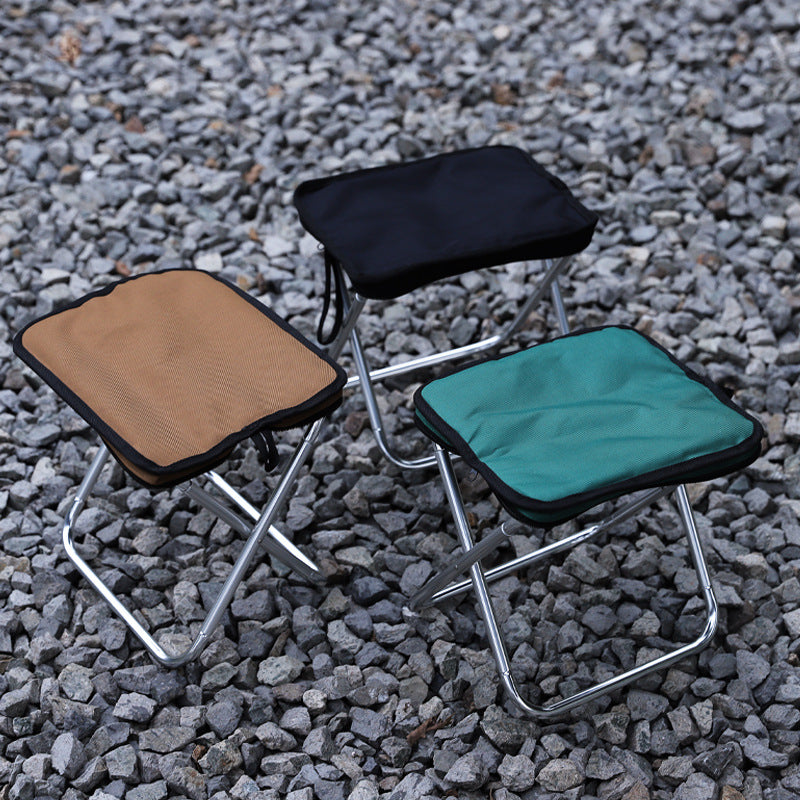 Ultralight Folding Camping Chair | Portable Aluminium Seat | Black, Brown & Green