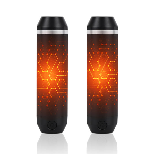 Rechargeable Electric Hand Warmers & Flashlight – 2 Pack | Pocket Heater for Camping & Outdoors