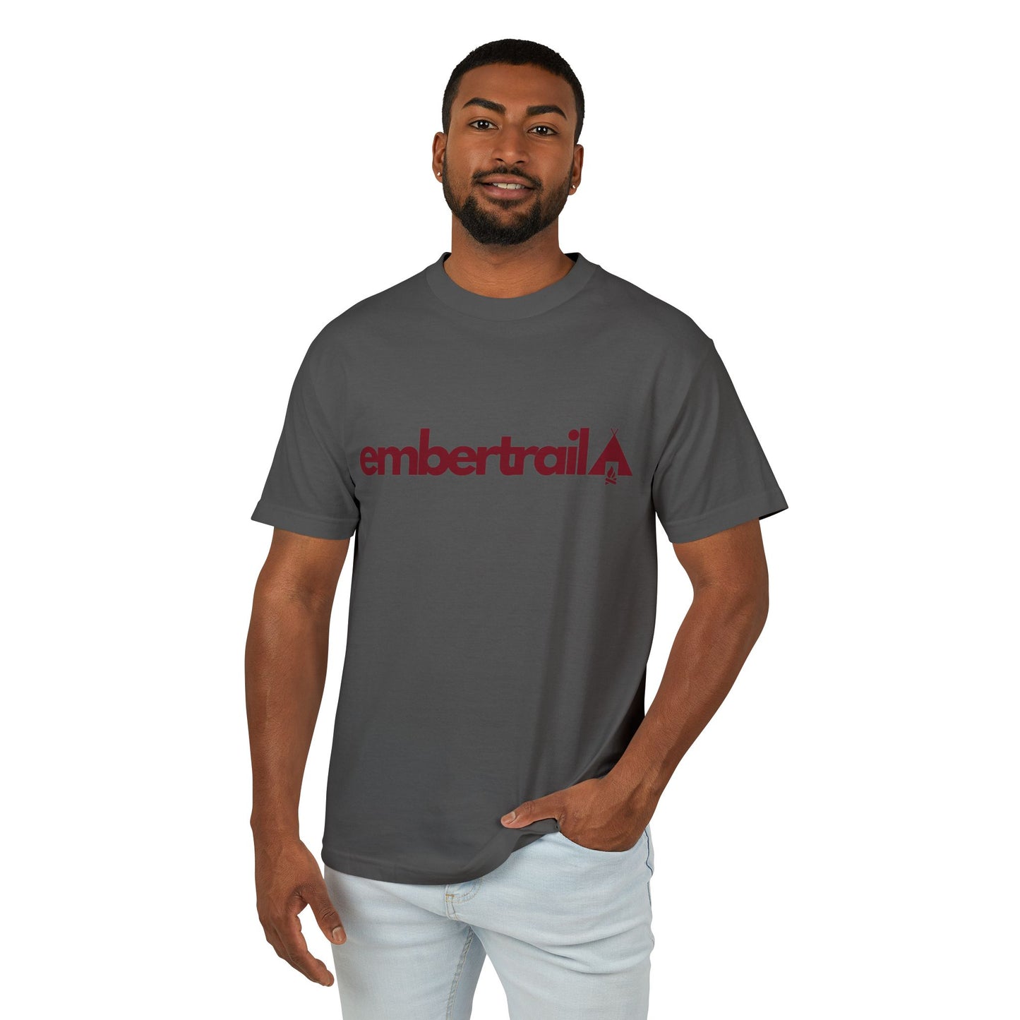 The Ember Trail Logo Tee | Unisex Garment-Dyed Heavyweight Cotton Vintage Graphic T-Shirt