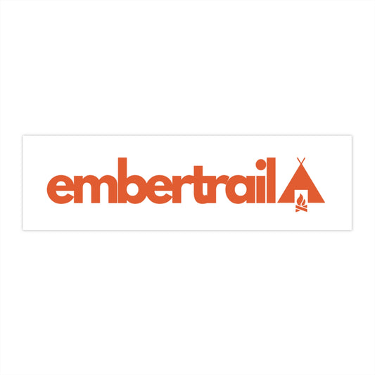 Embertrail Bumper Sticker - Retro Camping Logo Sticker