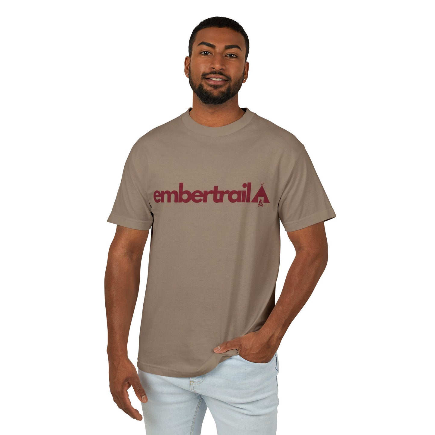 The Ember Trail Logo Tee | Unisex Garment-Dyed Heavyweight Cotton Vintage Graphic T-Shirt