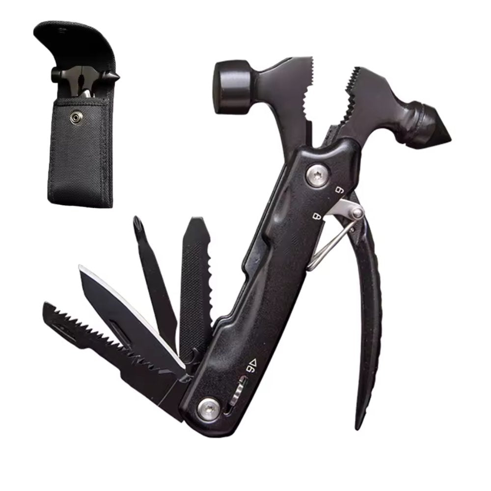 5-in-1 Multi-Tool Hammer Hatchet | Knife, Saw & Mini Claw | Camping & Survival