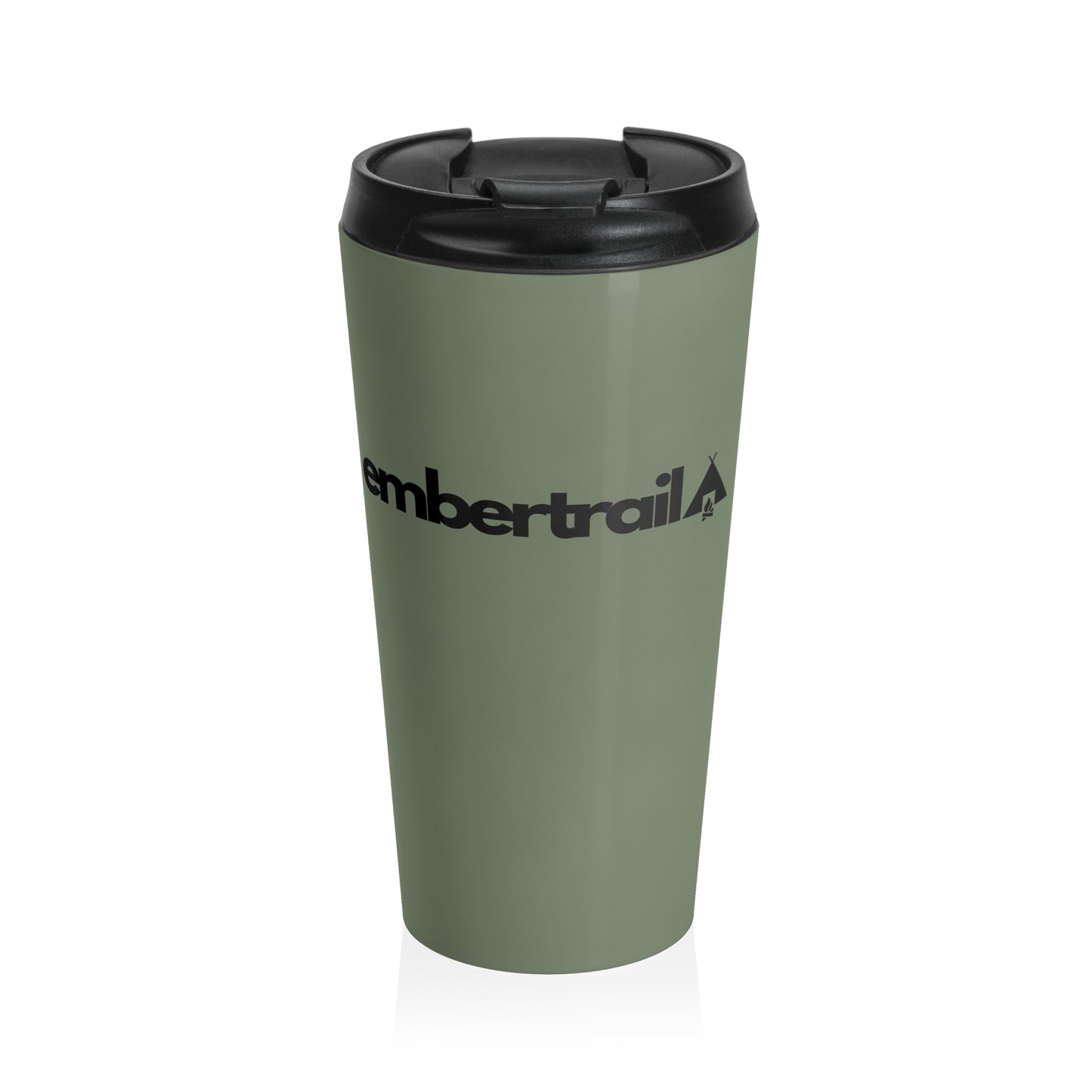 Travel Mug — Embertrail Logo Stainless Steel Insulated Tumbler (Green)