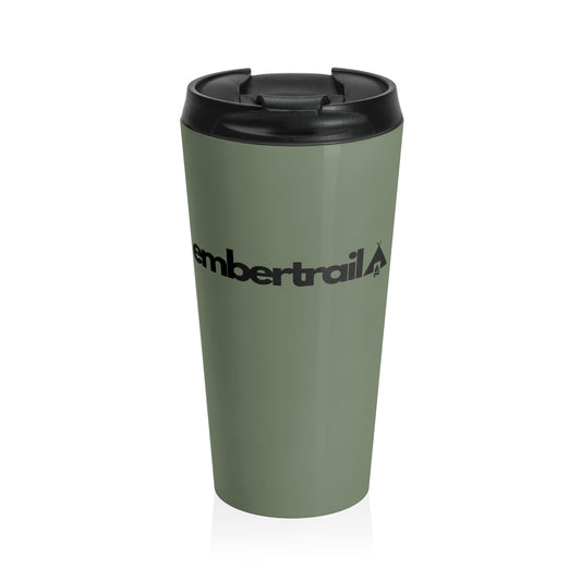 Travel Mug — Embertrail Logo Stainless Steel Insulated Tumbler (Green)