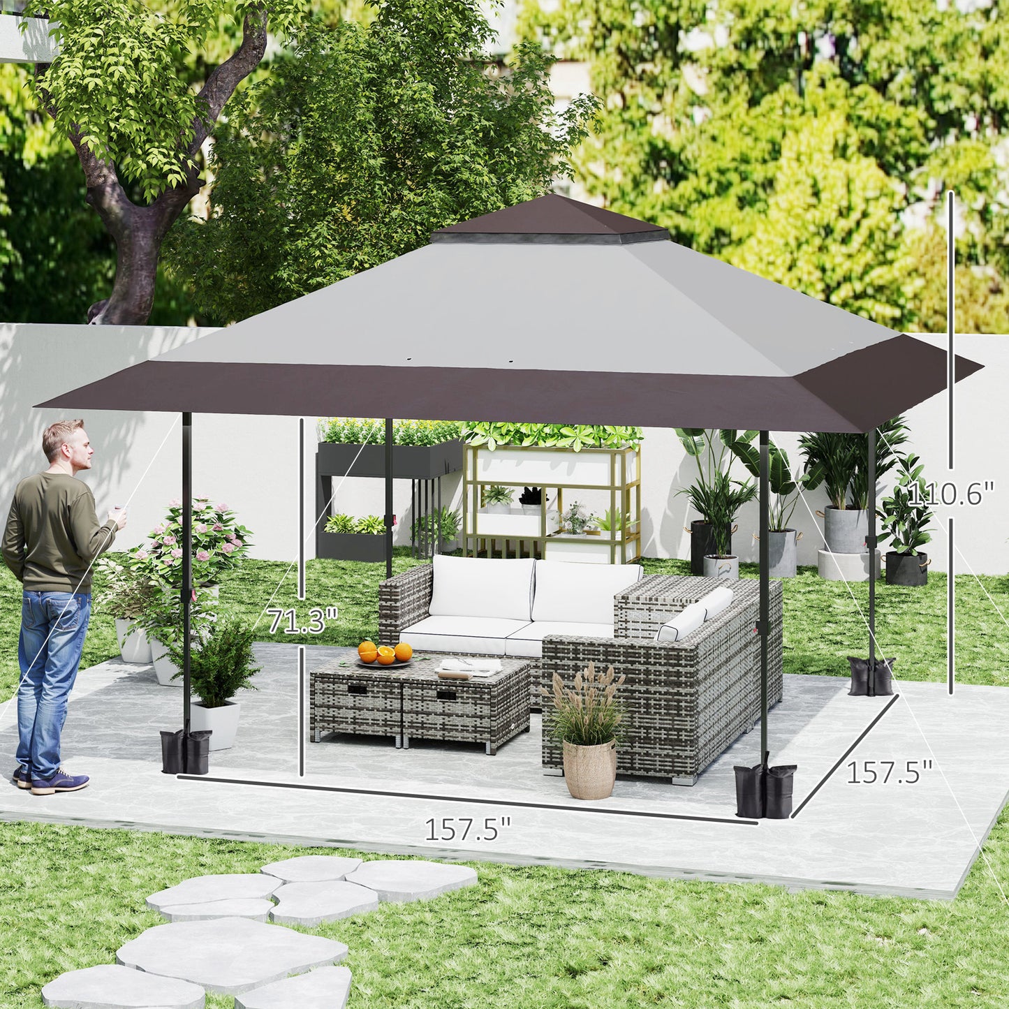 13' x 13' Pop Up Gazebo
